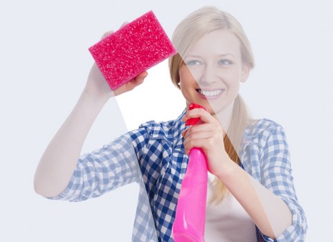Professional carpet cleaning equipment in a Holloway business hallway